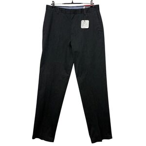 Kirkland Dress Pants Mens 34x36 Gray Chino Comfort Stretch Flat Front NEW NWT